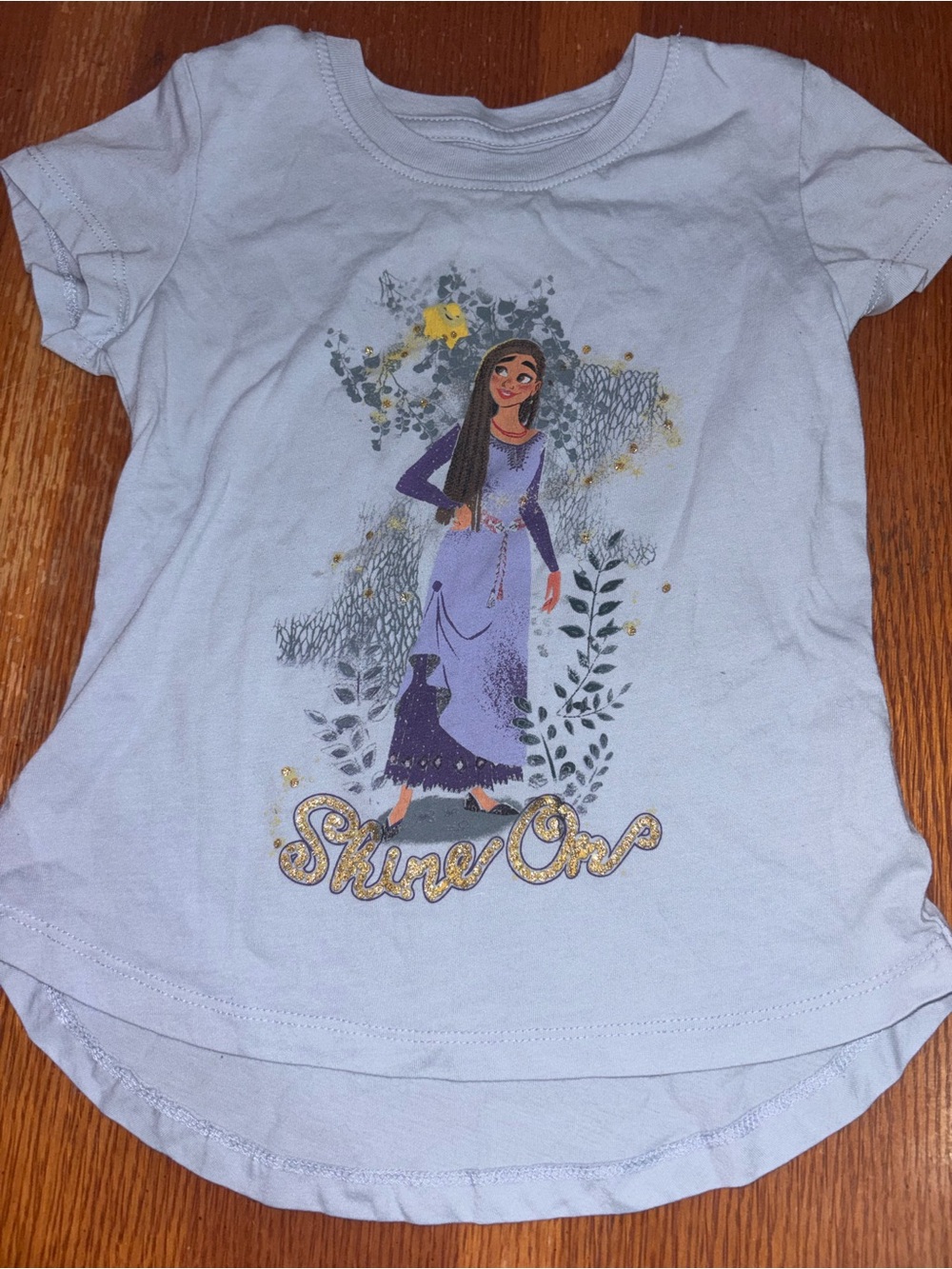 Wish Lavender Graphic 'Shine On' Tee with Gold Accents